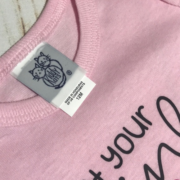 Baby One Piece Bodysuit 12 Mos. Pink Breast Cancer - Picture 4 of 4